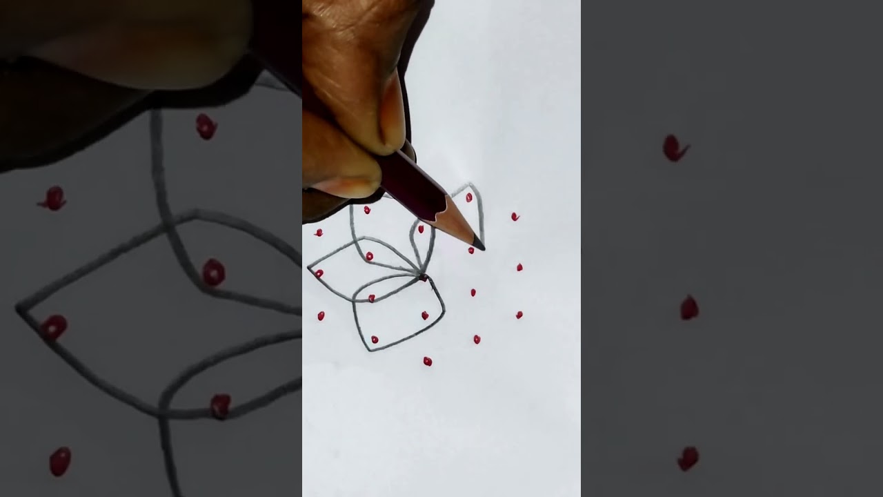 5X3 dots rangoli /5X3 chukkala muggu / kolam /muggulu /rangoli /Master manju bijivemula