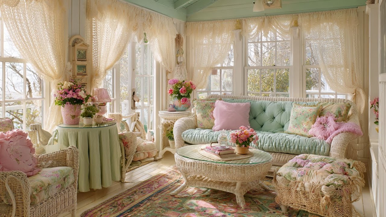 A Palette of the Past Soft Colors and Vintage Textiles for a Serene Cottage Farmhouse