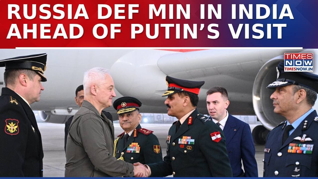 Russia Defence Minister Lands In India Ahead Of Putin; To Review Tri-Services Guard, Key Talks