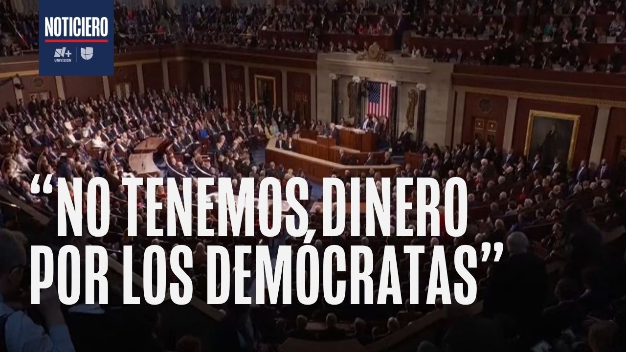 Trump responde a interrupciones y gritos de legisladores dem&oacute;cratas durante su discurso