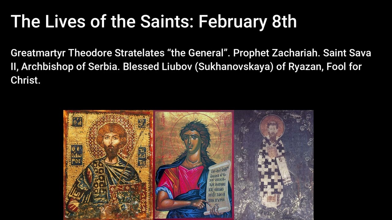 The Lives of the Saints - February 8th