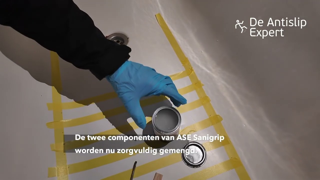 Doe-het-zelf: douchebak antislip maken met ASE Sanigrip (stap-voor-stap)