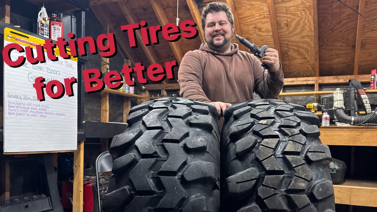 Cutting Super Swamper Tires for a More Aggressive Tread Pattern - Tire Groover Off-Road Upgrade