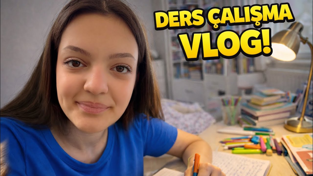 DERS ÇALIŞMA VLOG / Hangi Derslere Çalıştık Bakalım
