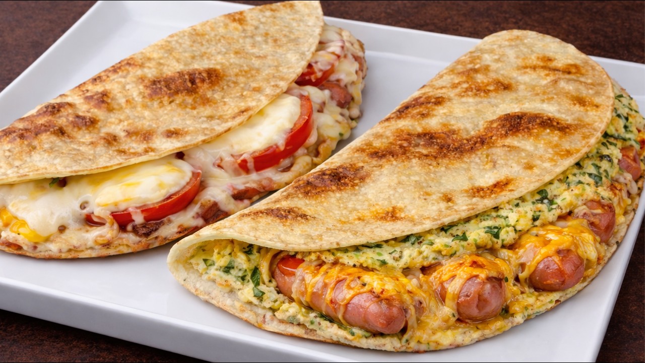 Einfach Eier auf den Tortilla geben! Besser als Pizza und so einfach. Frühstück in 5 Minuten