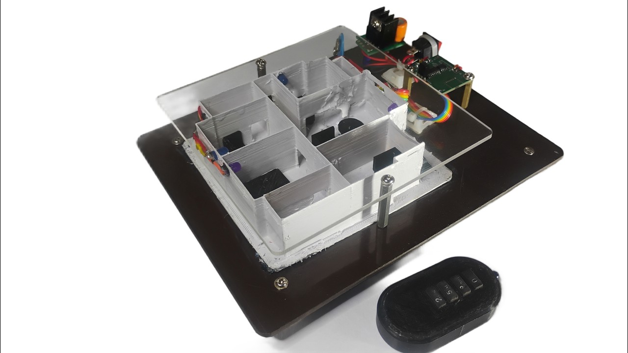 Home automation with 3d modular house