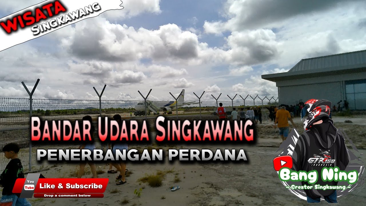 SUASANA PENERBANGAN PERDANA BANDAR UDARA SINGKAWANG | INDONESIA MOTOVLOGGER | SUPRA GTR 150