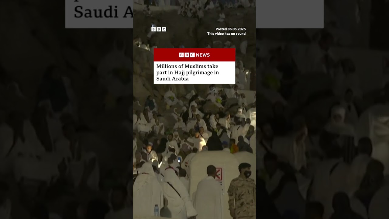 Millions of Muslims take part in Hajj pilgrimage in Saudi Arabia. #Hajj #Islam #BBCNews
