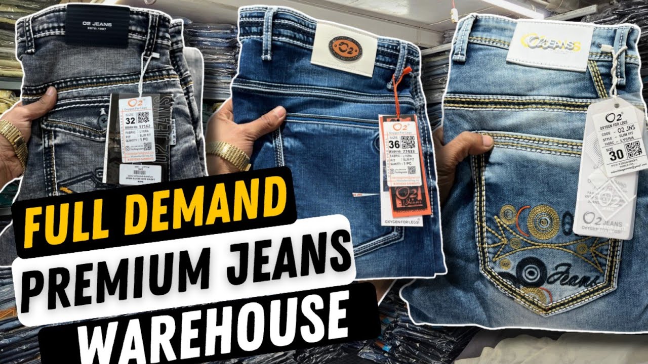 ₹430 Assorted Branded Jeans 😱 | Nagpada Mumbai Central Wholesale, Jeans Warehouse Premium Assortment