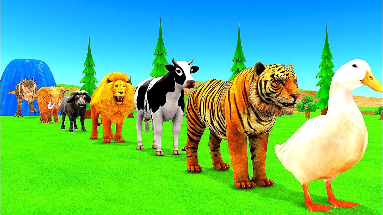 EPIC Animal slide Race! Who wins🏆💪 (Funny Game play 2025)