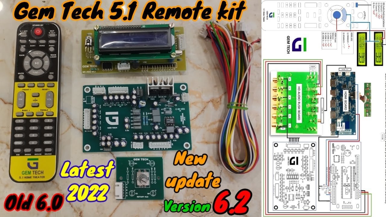 Gem Tech 5.1 Remote kit | V6.2 latest 2022 | New updates | GKS Info Tech
