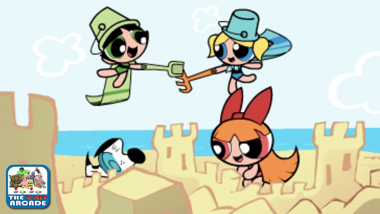 The Powerpuff Girls: Sand Castle Hassle - Protect your Sand Castle (Cartoon Network Games)