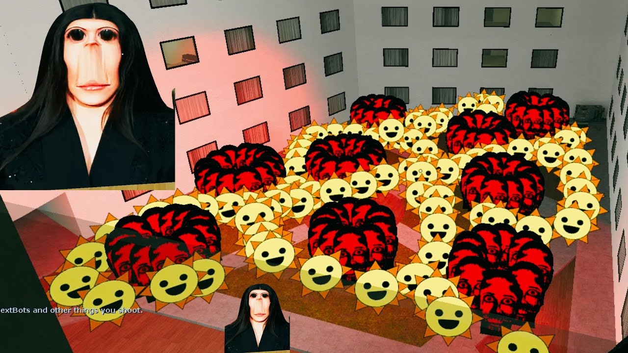 😈 Demon Lady & Killer Sun Army Are Hunting Me In This Apartment Mall 🌞💀 NEXTBOTS
