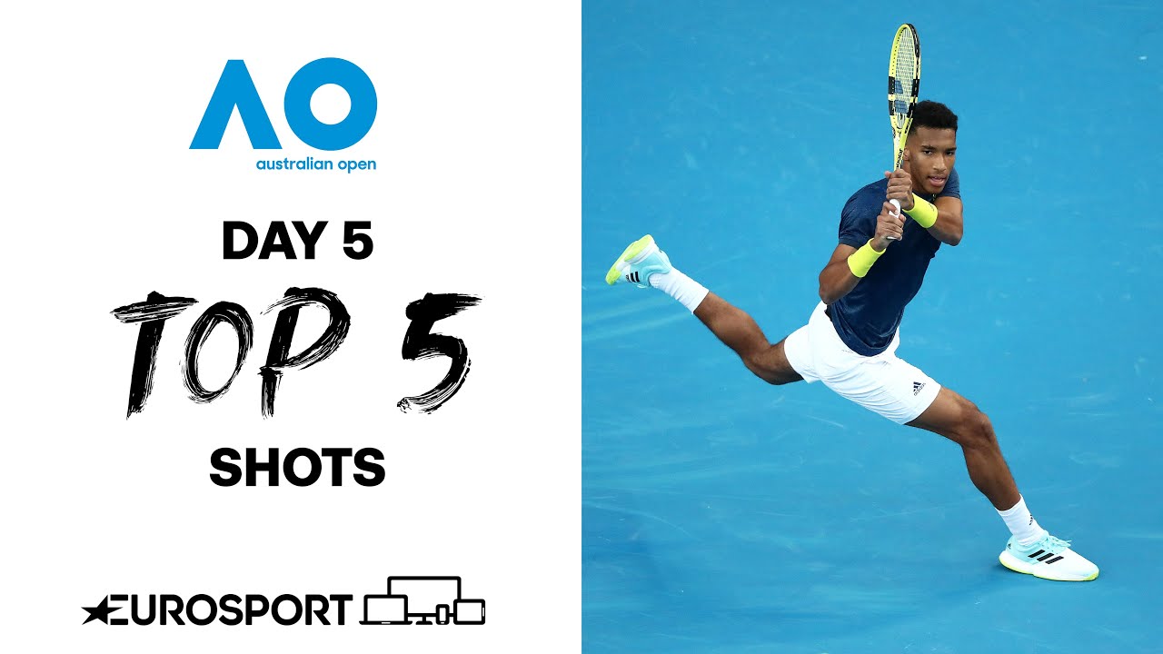 Top 5 shots - Day 5  | Australian Open 2021 - Highlights | Tennis | Eurosport