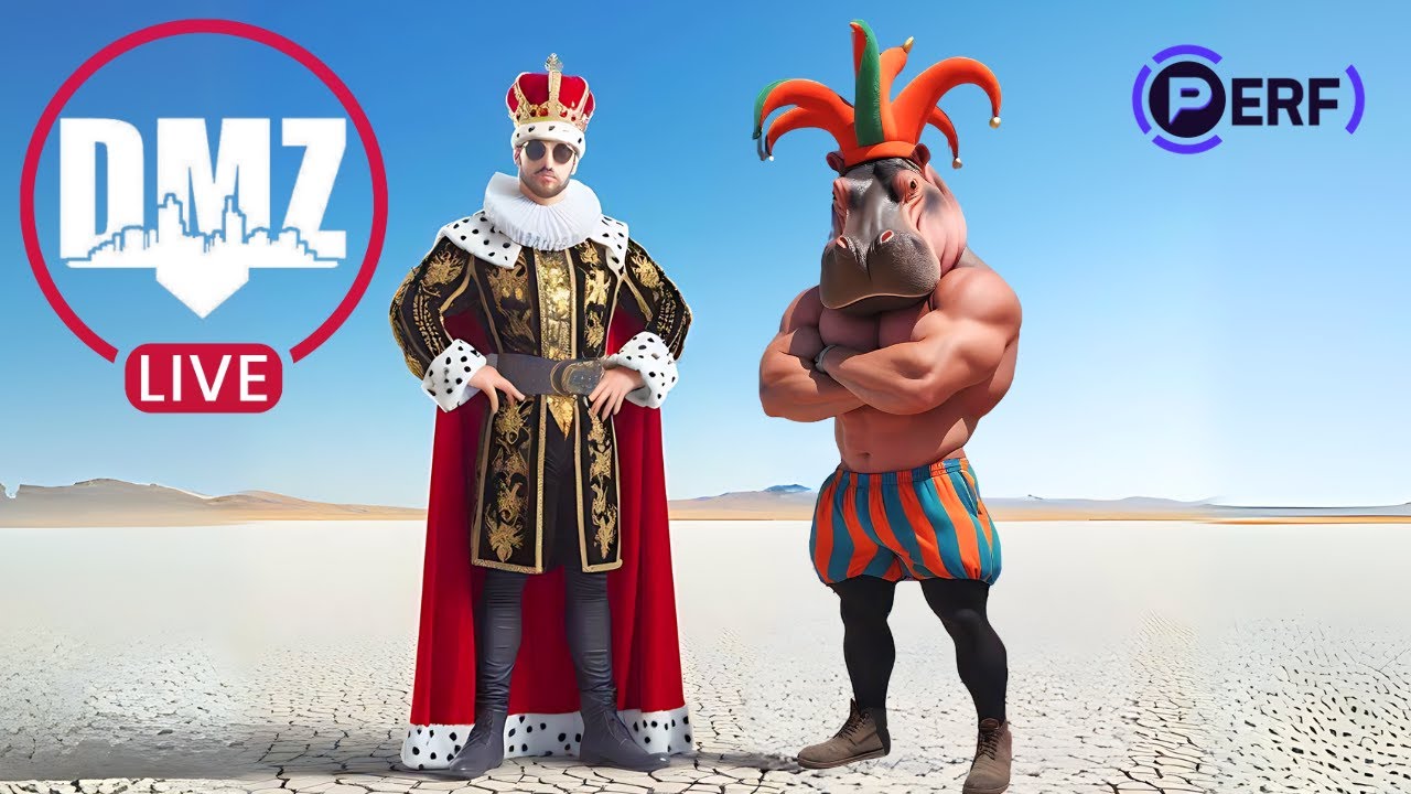 Live DMZ- A guy in a crown carries a jester with @cross2crown  (179 subs to 5K!!)