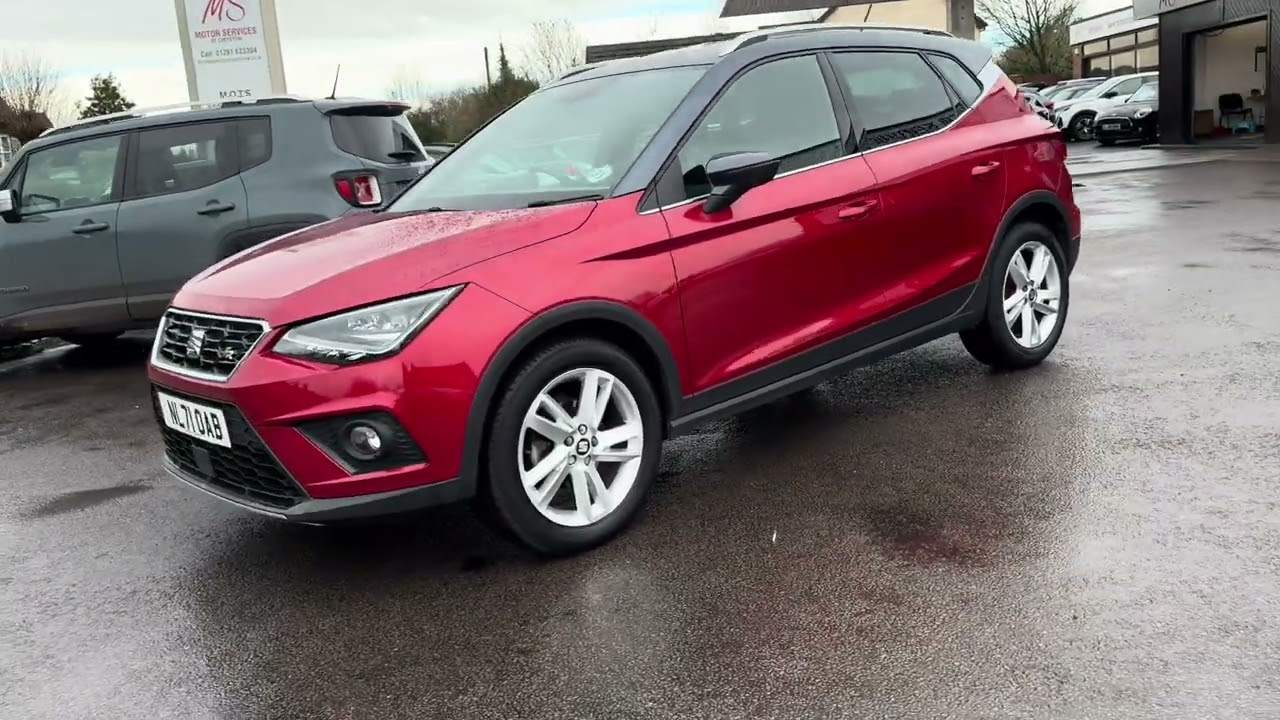 A beautiful Seat Arona TSi Petrol FR Edition in a stunning Metallic Red 