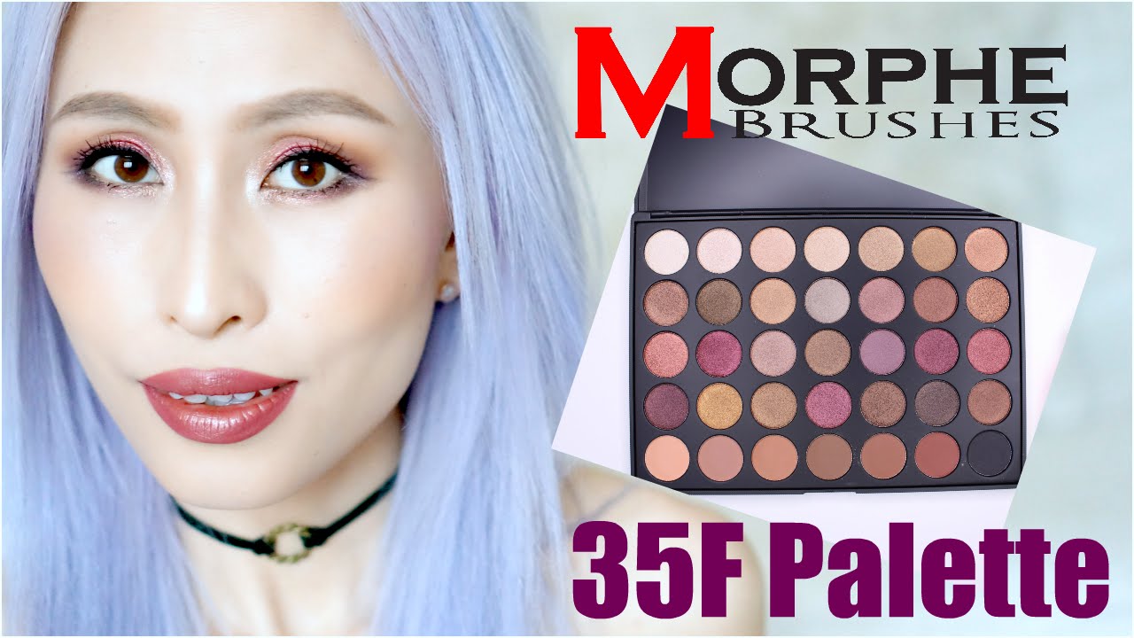 Morphe Brushes 35F Fall into Frosts Eyeshadow Palette Swatches Review & Tutorial Demo