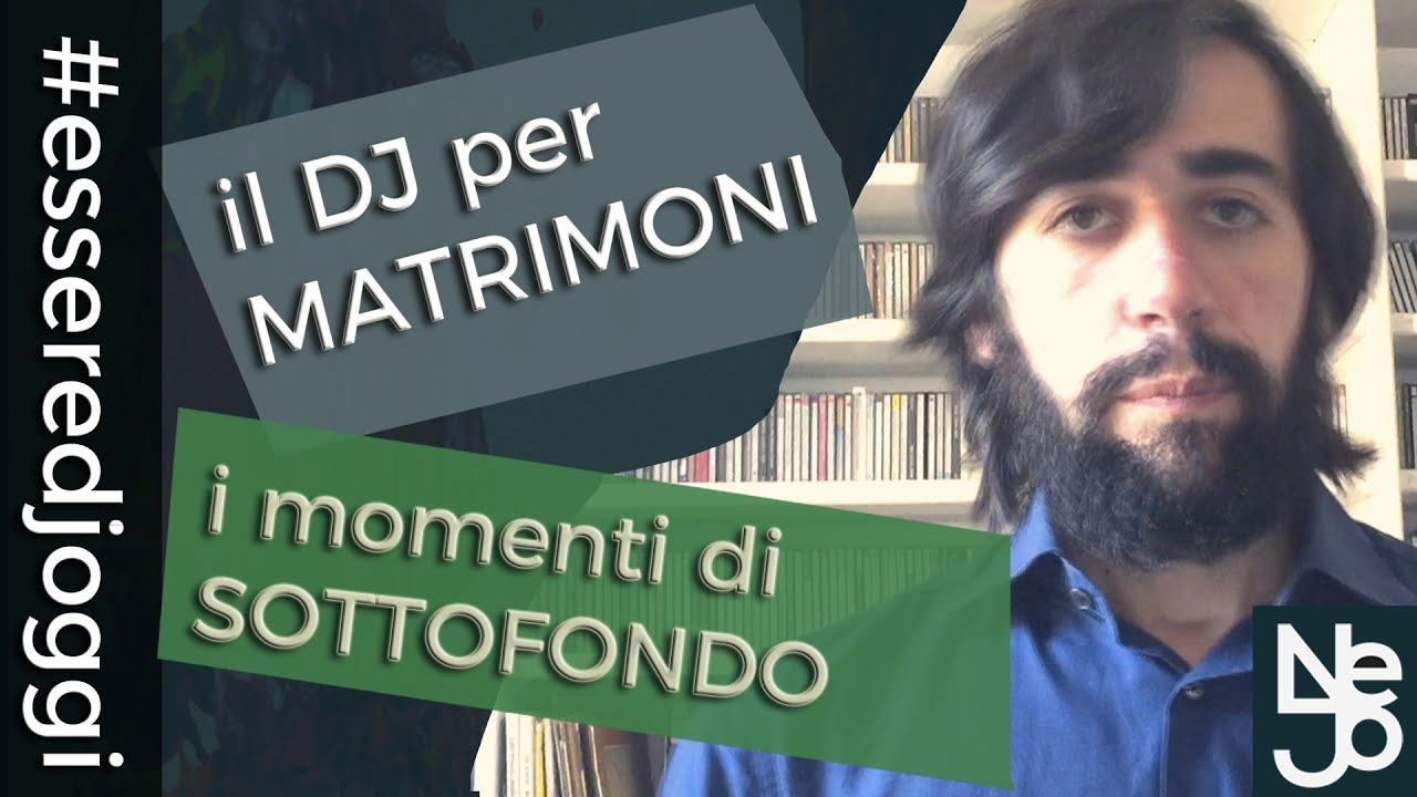 DJ per Matrimoni. I momenti di sottofondo e gli errori da evitare. Essere DJ OGGI