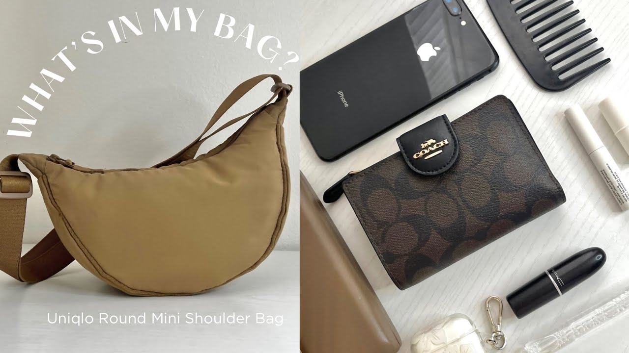 What's in my bag? | Uniqlo Dumpling Bag | Uniqlo Round Mini Shoulder Bag |