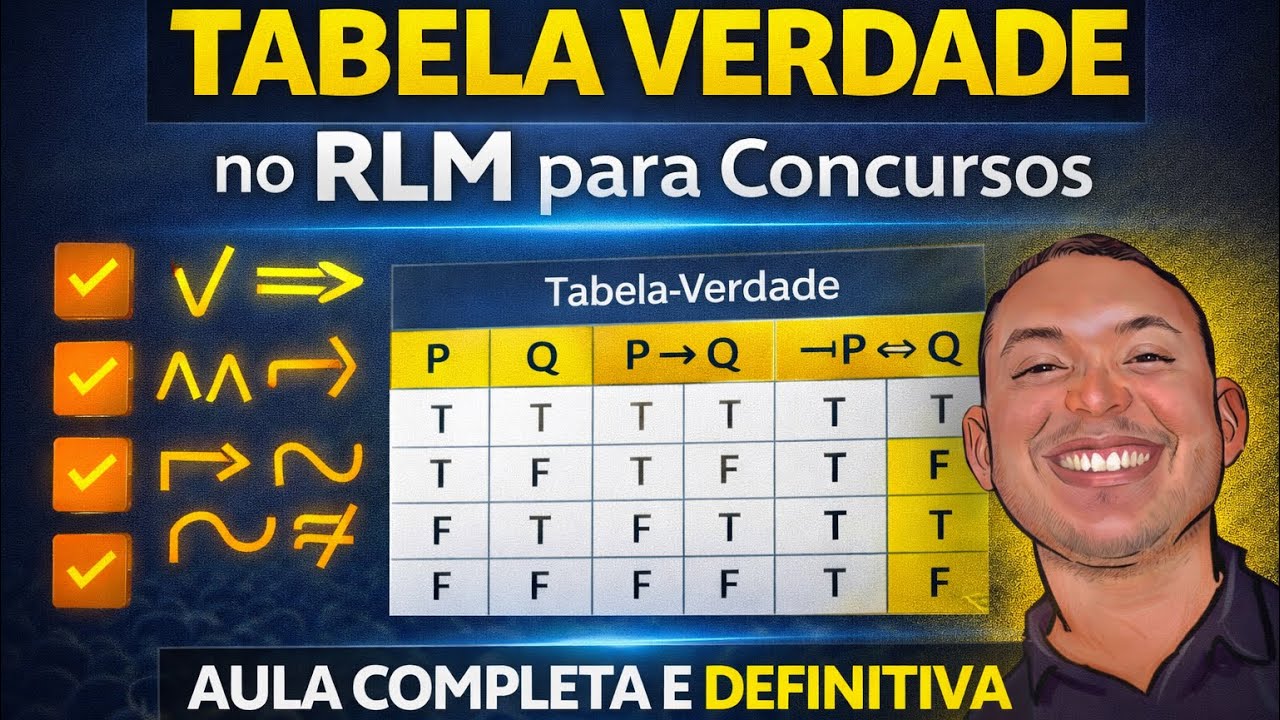TABELA VERDADE no RLM para Concursos | Aula Completa e Definitiva
