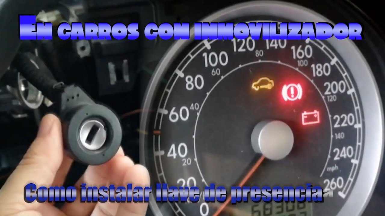 Como instar llave inteligente   a autos con inmovilizador (llave de chip)