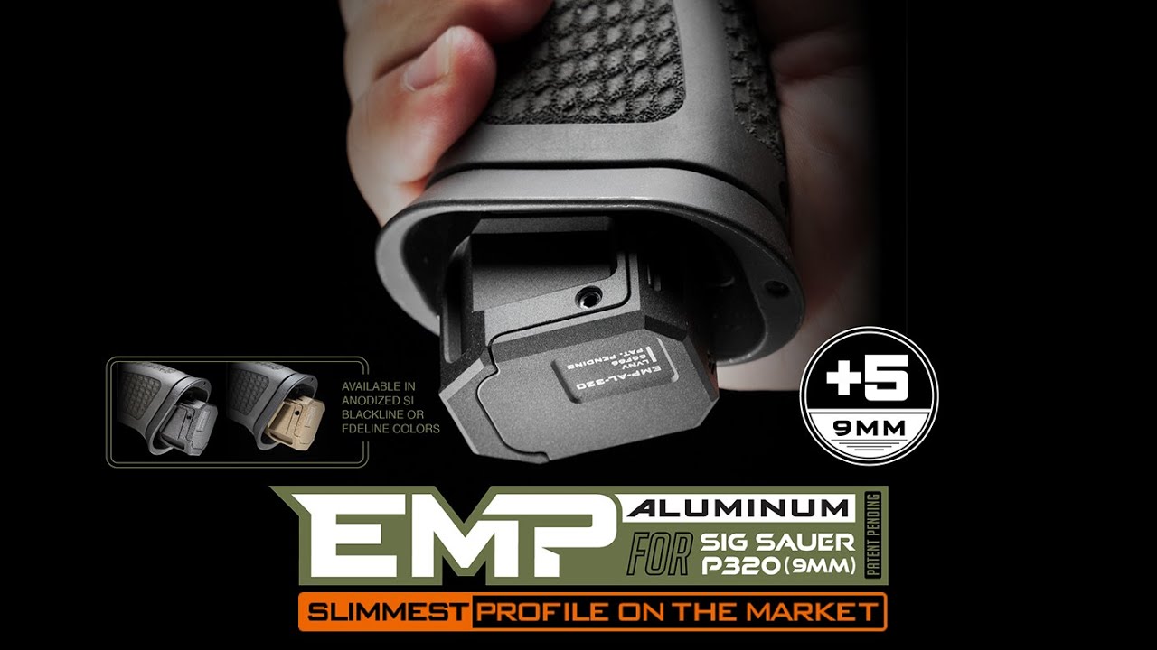 Aluminum Extended Magazine Plate for SIG SAUER P320 (9mm)