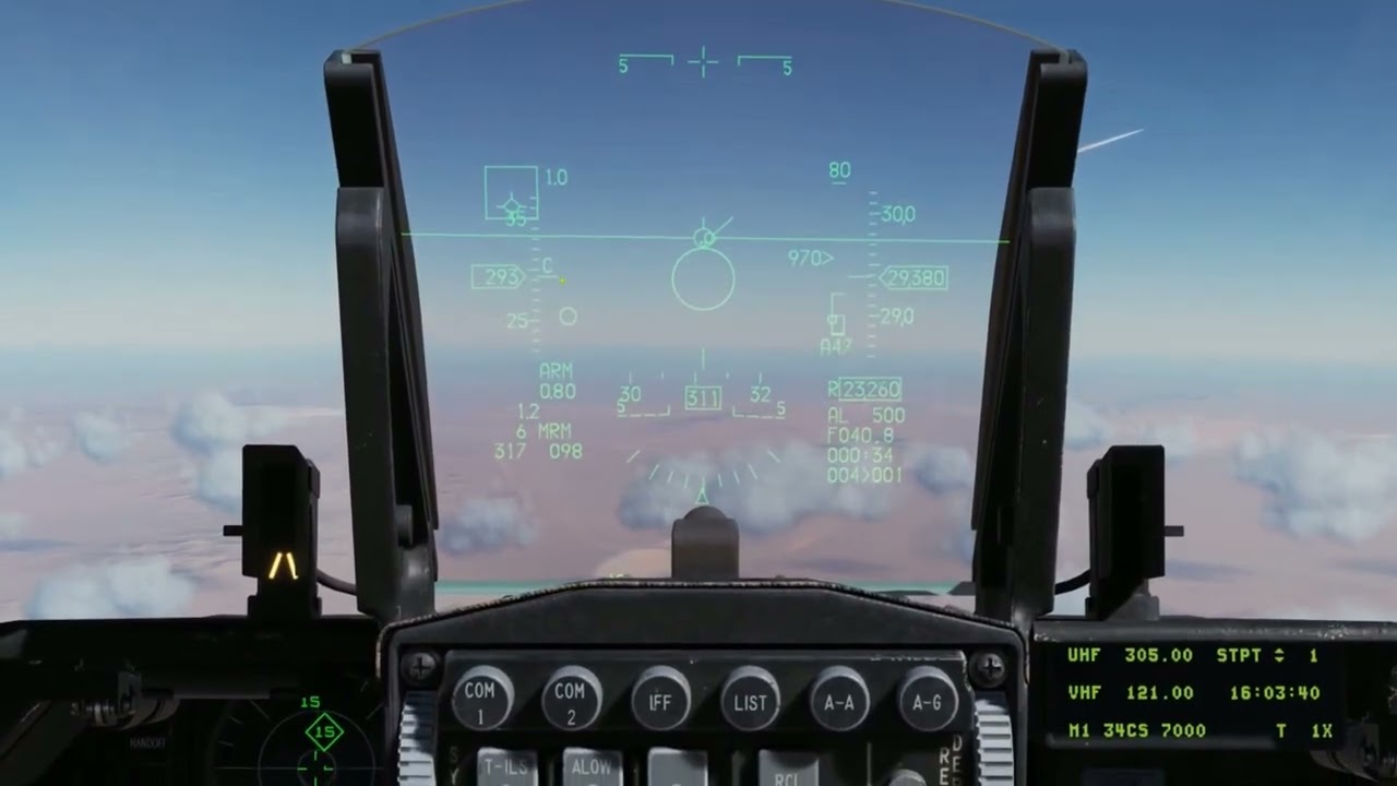 DCS World. F-16C Viper. Радар воздух-воздух и применение ракеты AIM-120 AMRAAM.