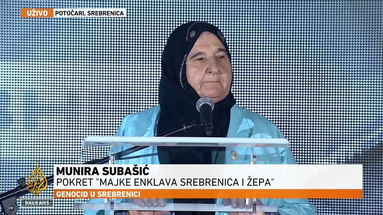 Subašić: Odgojili smo djecu bez mržnje i osvete, to je ponos majke Srebrenice