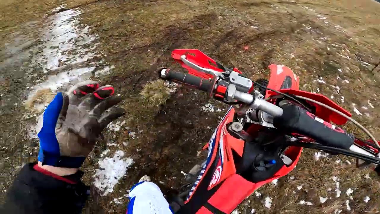 Radwany 2021 beta ktm exc sxf jazda po zmarzlinie