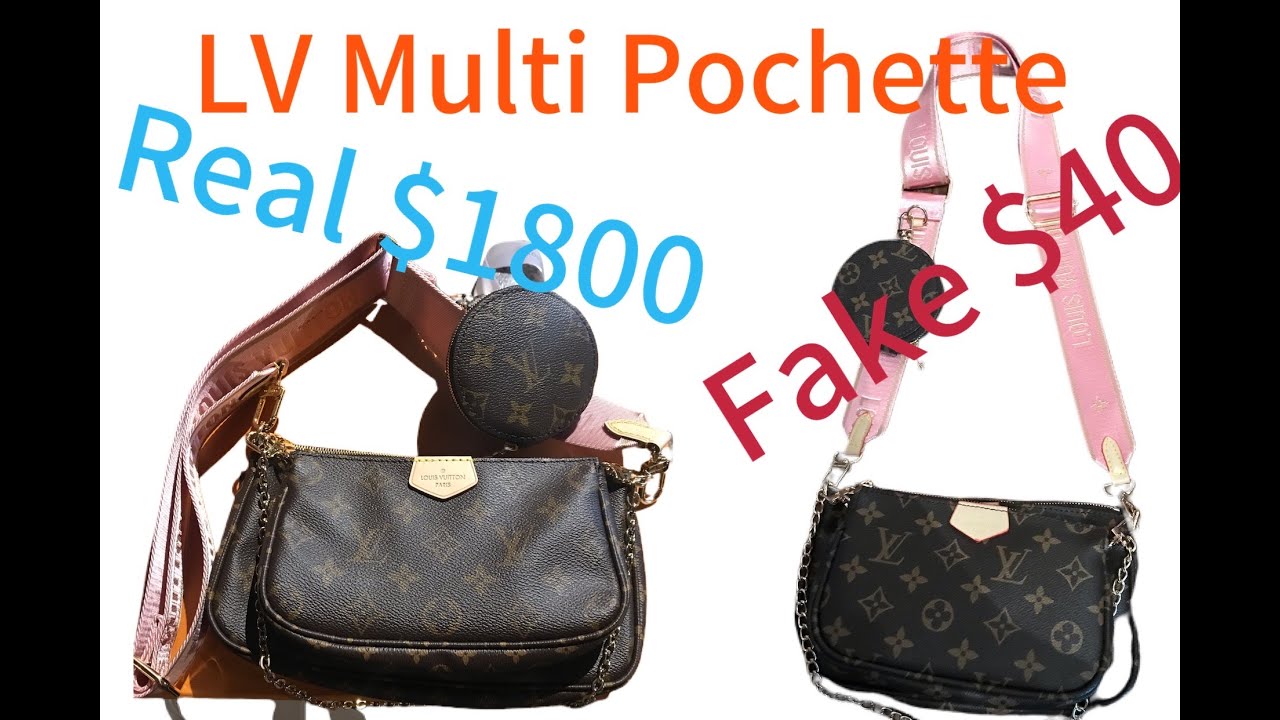 Louis Vuitton Multi Pochette Accessoires $1800 REAL vs $40 FAKE Legit Check