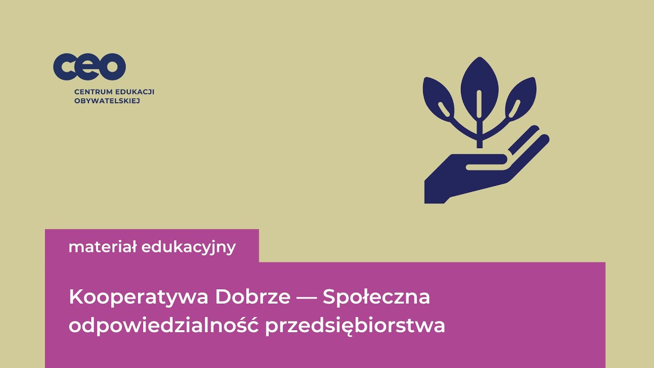 Kooperatywa Dobrze — Społeczna odpowiedzialność przedsiębiorstwa