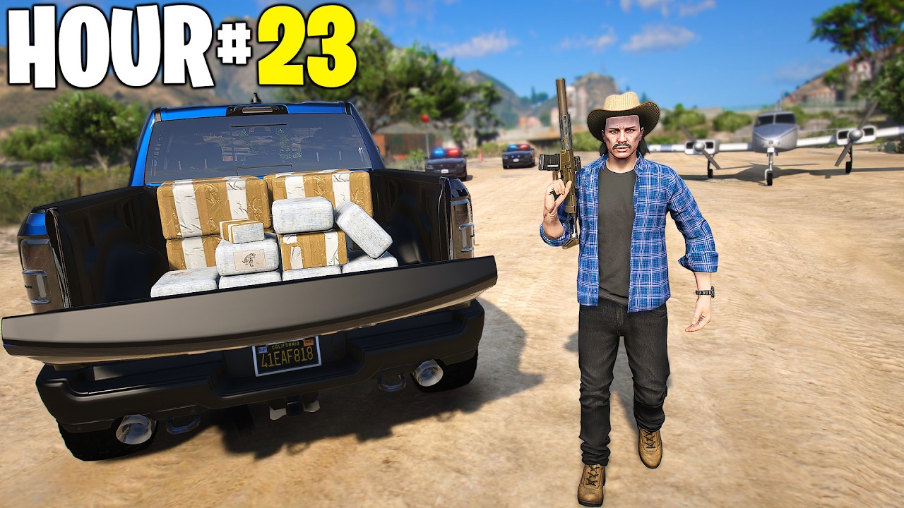 I Spent 24 Hours as Dr*g Runner in GTA 5 RP..