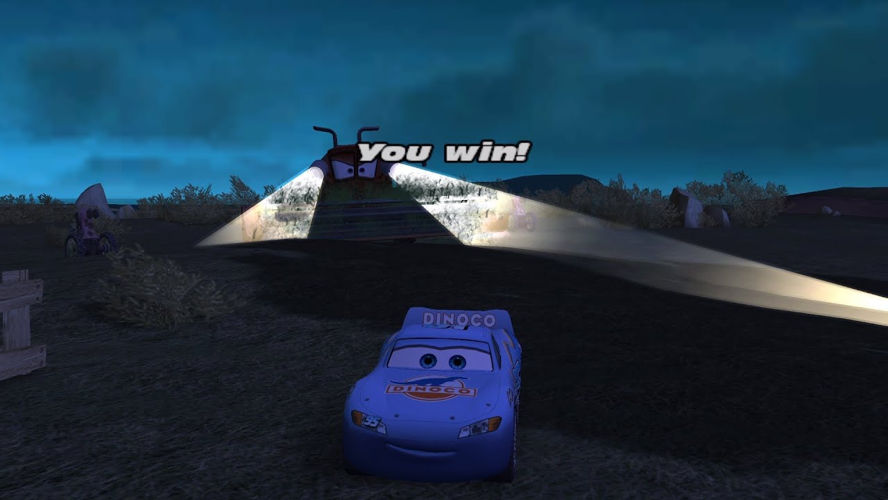 Cars Wii - Tractor Tipping with Lightning McQueen (Dolphin)