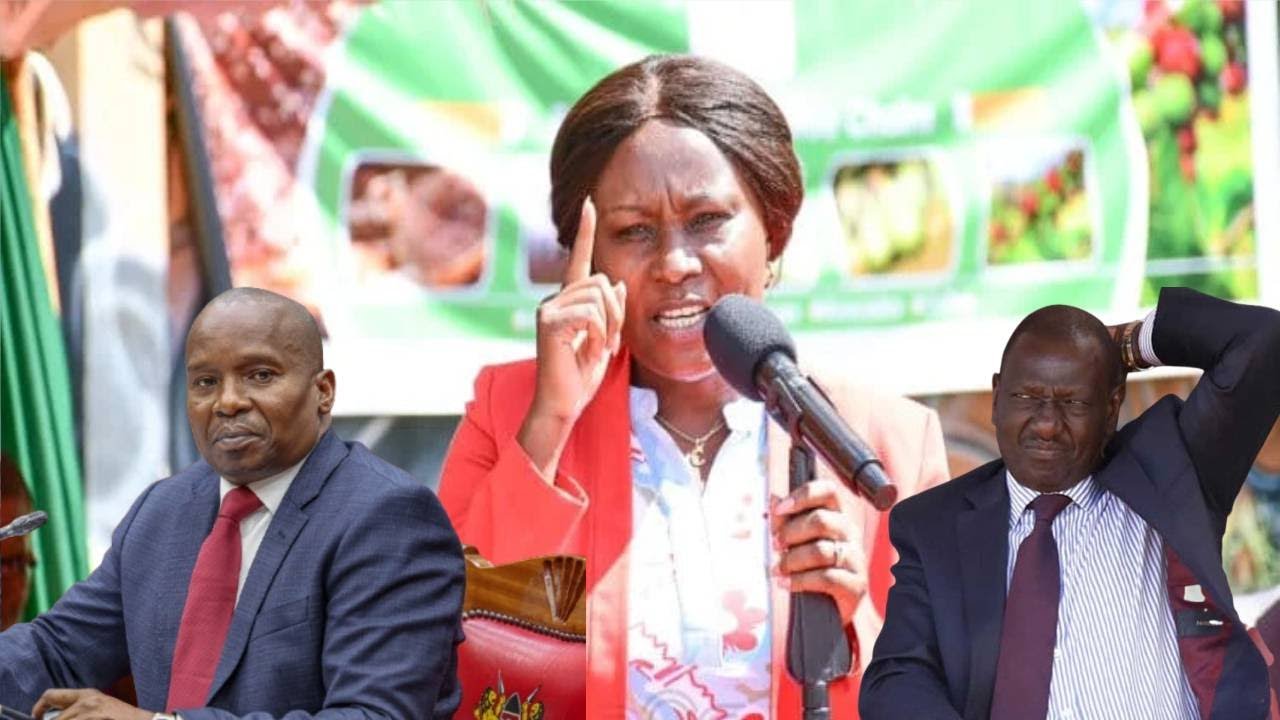 DRAMA AS EMOTIONAL EMBU GOV CECILY MBARIRE CRIES OVER THREATS FROM GOVERNMENT AND HINTS TO DUMP RUTO