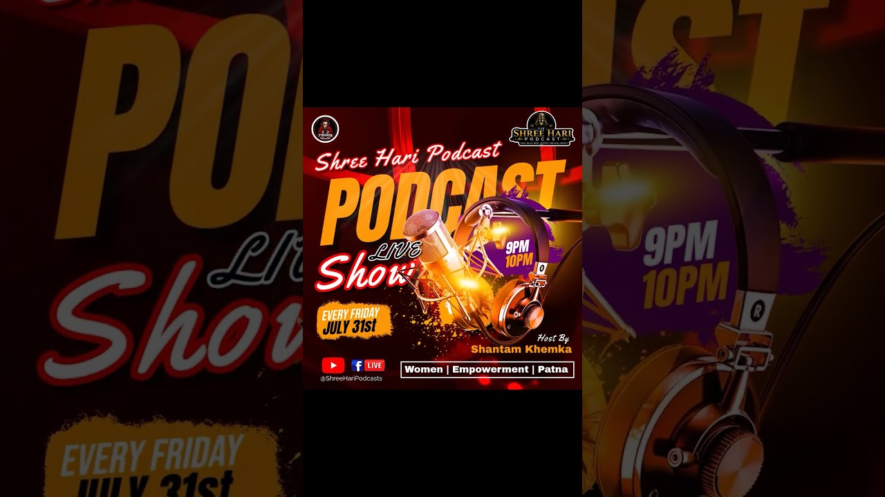 Shri Hari Podcast Live Show Every Friday 31st July At 9 PM | Shantam Khemka | #podcast #viral