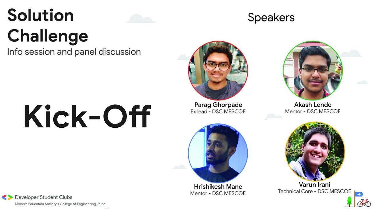 Developers Student Club Solution Challenge 2021 Kick Off + Panel Discussion | DSC MESCOE