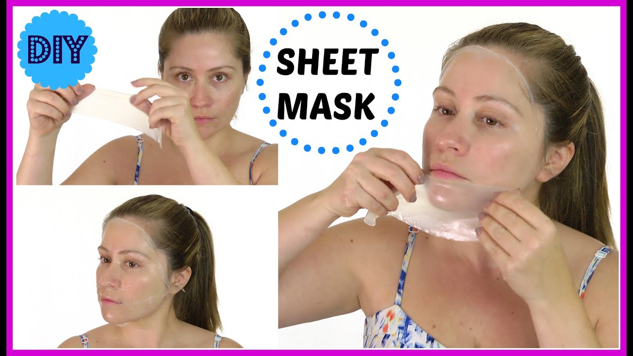 DIY GREEN TEA & RICE PAPER SHEET MASK