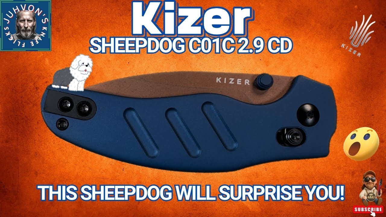 🔥 НОВИНКА! Нож Kizer Sheepdog 2.9 Drop Point в расцветке ELMAX! ИДЕАЛЬНЫЙ нож для повседневного н...