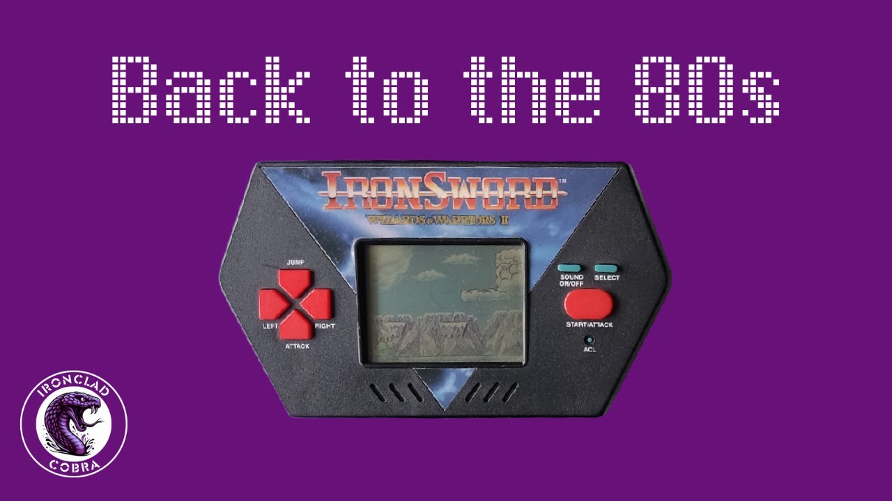 Acclaim Iron Sword: Wizards & Warriors II Handheld LCD Game 1989 (Back to the 80s)