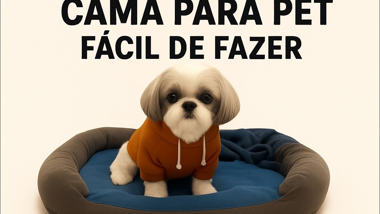 Passo a passo completo desta linda cama para seu Pet.