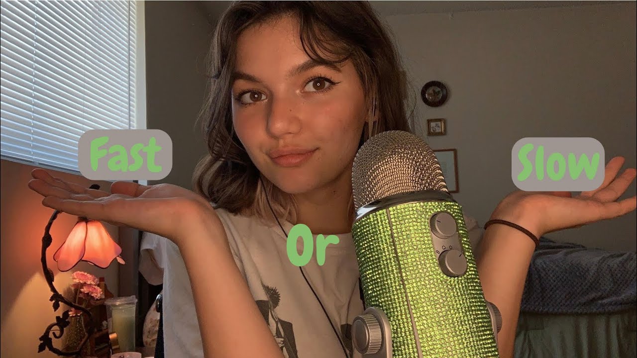 ASMR | Fast & Aggressive ASMR vs Slow & Gentle ASMR (Tapping and Mouth Sounds)