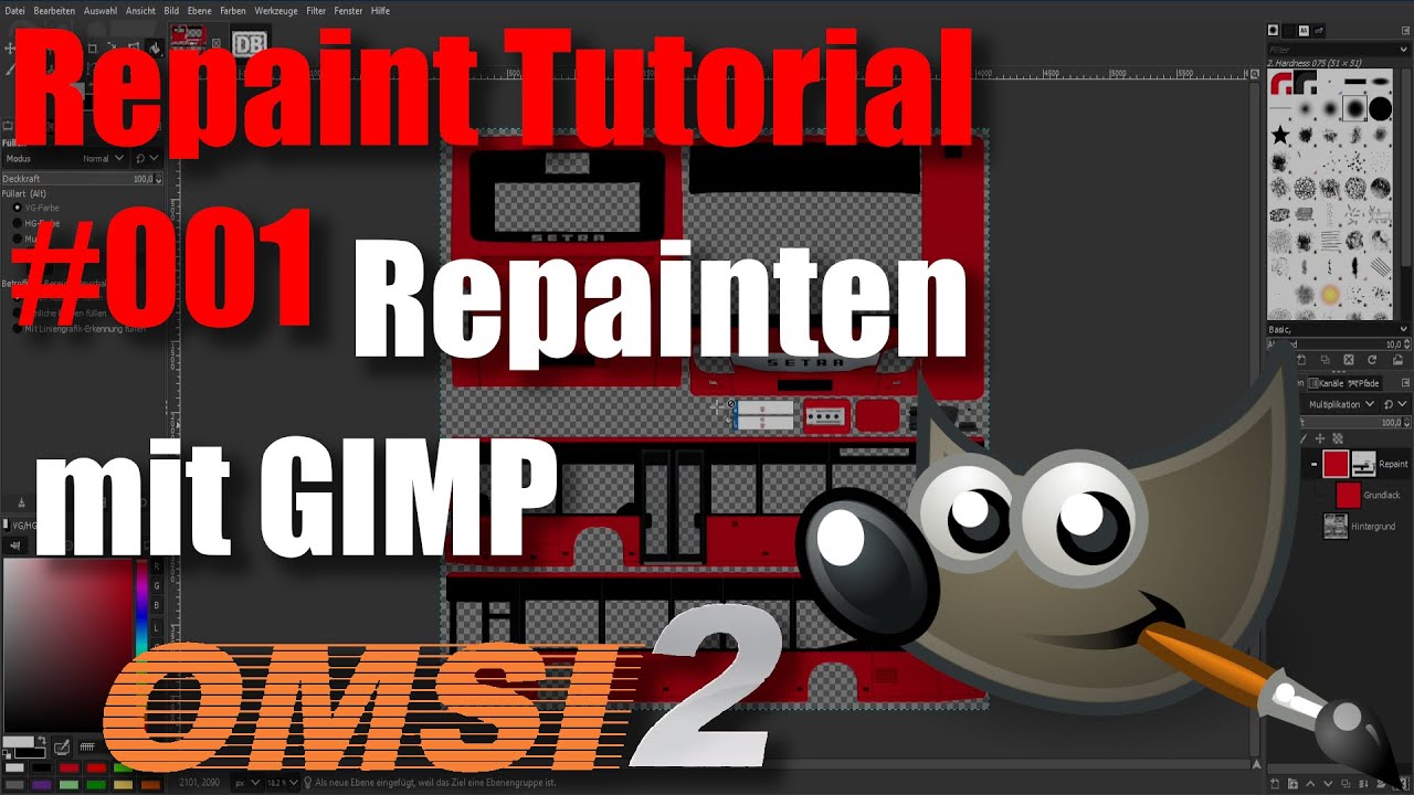 Repainten mit GIMP | OMSI 2 Repaint-Tutorial #001