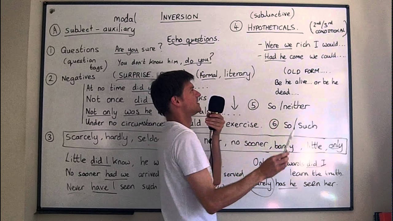 INVERSION (subject - auxiliary)