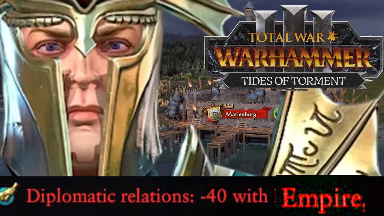 Why Aislinn, New High Elf Legendary Lord has -40 Diplomacy Penalty with the Empire