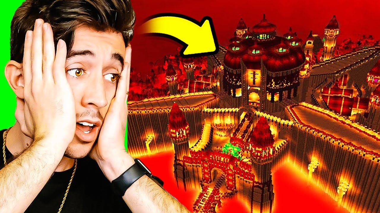 Реакция нубов из Minecraft на БЕЗУМНУЮ хардкорную МЕГАбазу!!