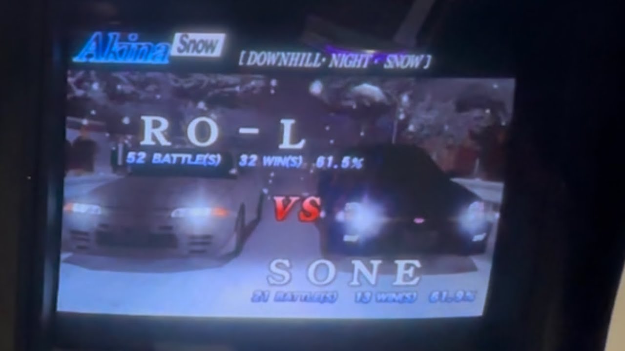 [D3] Initial D Version 3/ 頭文字D3 RO-L(R32) VS SONE (GDB) AKINA DOWNHILL SNOW  @Arcade_Replay 