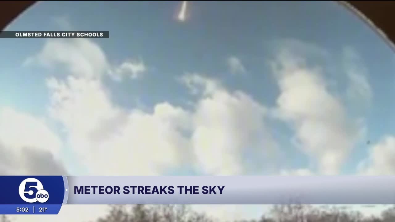 NASA confirms meteor caused loud boom across Northeast Ohio
