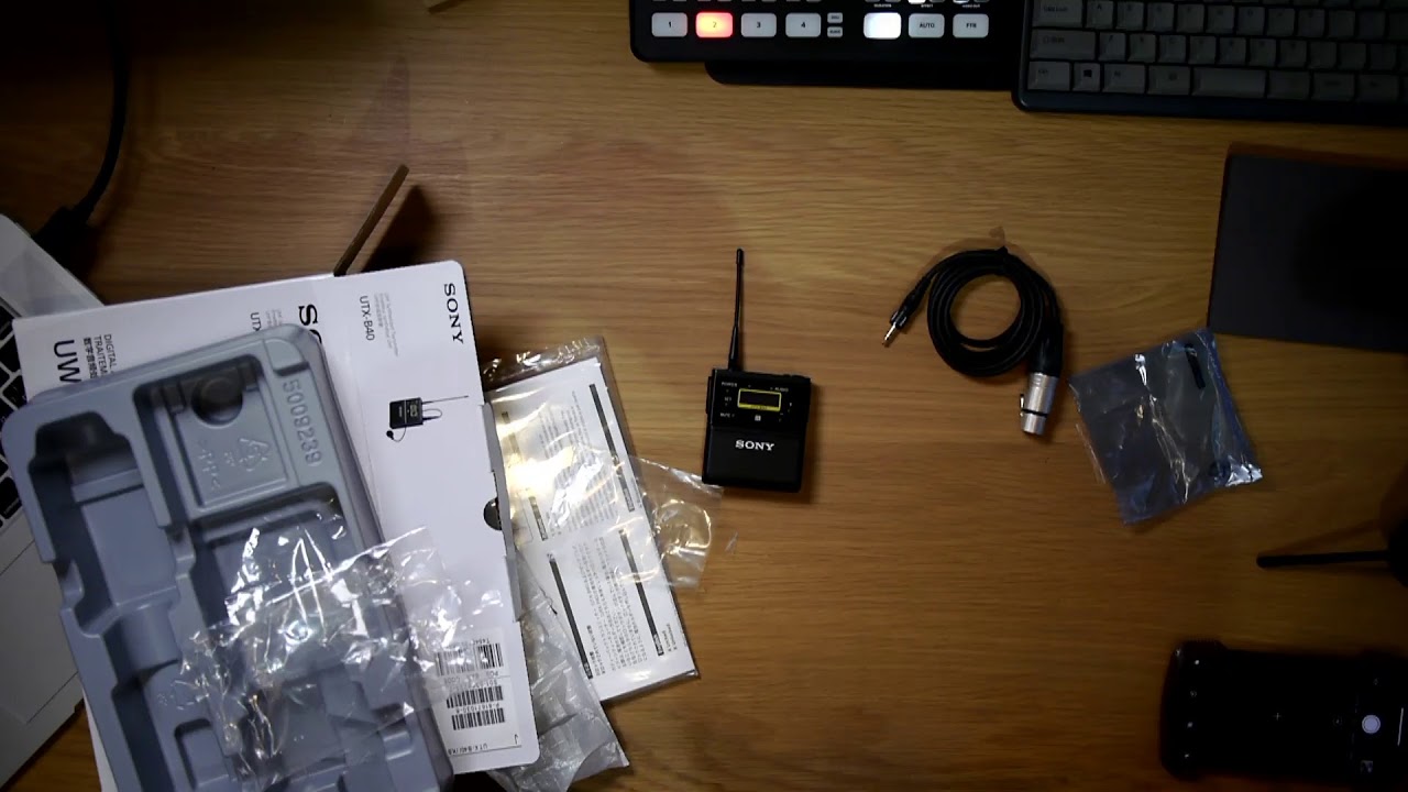 ソニーのワイヤレスピンマイクを購入 URX-P03D + UTX-B40 x 2台