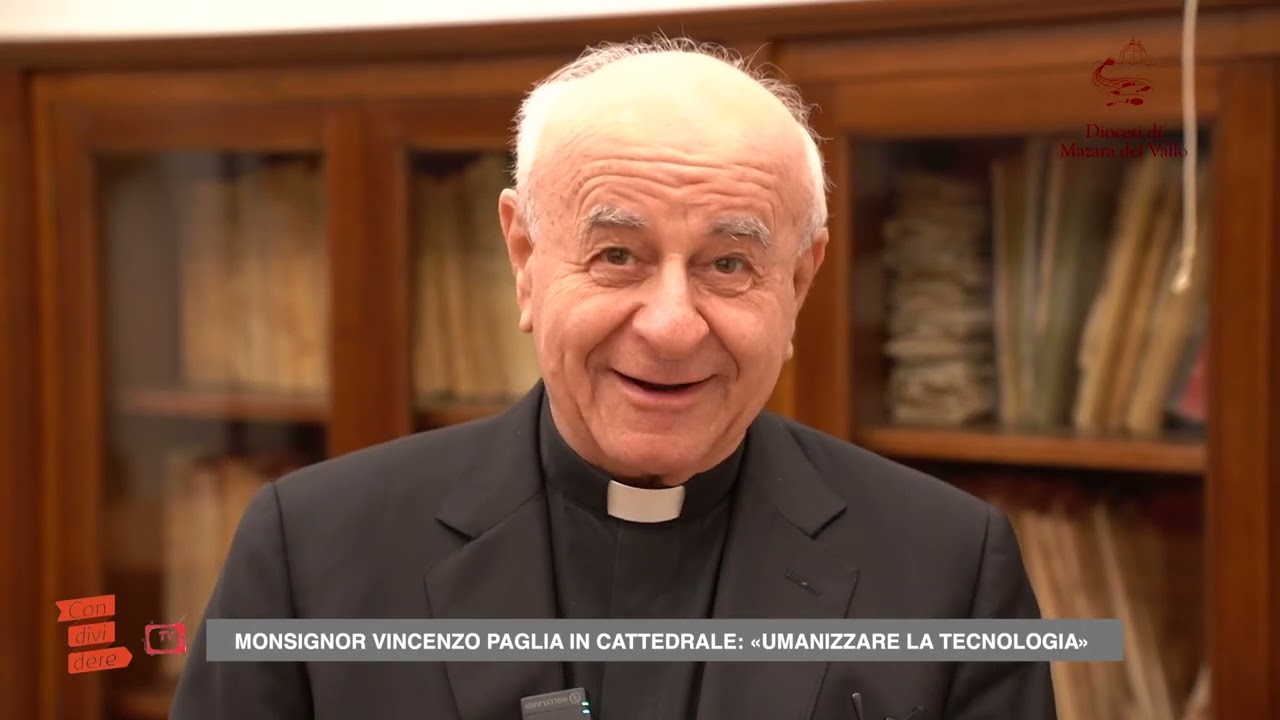 #CondividereTV: Monsignor Paglia in Cattedrale: «AI, paura? No, preoccupa di più stupidità umana»