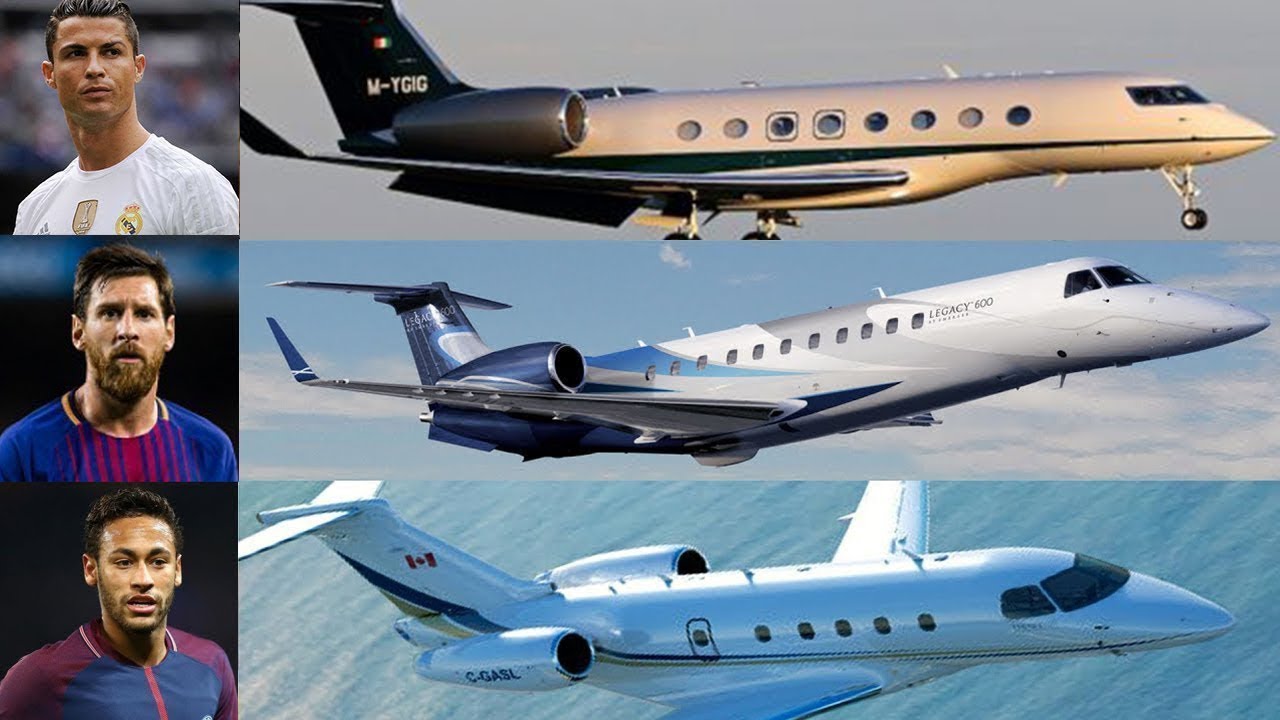 10 Jets más Caros y Lujosos de Jugadores de Fútbol